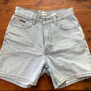 Vintage 90s Calvin Klein high waisted jean shorts